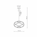 Lampa wisząca Kandor czarna LED CCT LP-1425/1P BK Light Prestige