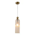 Lampa wisząca Piega 1 Bursztynowa 1xE14 LP-939/1P amber Light Prestige