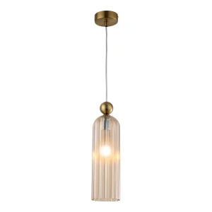 Lampa wisząca Piega 1 Bursztynowa 1xE14 LP-939/1P amber Light Prestige