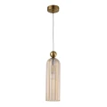 Lampa wisząca Piega 1 Bursztynowa 1xE14 LP-939/1P amber Light Prestige