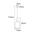 Lampa wisząca K-5880 z serii FIORE KAJA Lighting