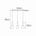 Lampa wisząca K-5861 z serii TOKI KAJA Lighting