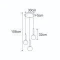 Lampa wisząca K-5867 z serii YUKI KAJA Lighting