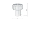 Lampa stołowa TIKA gwint E27 szklany klosz 11980 Nowodvorski