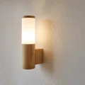 Kinkiet zewnętrzny elewacyjny LIVIA  w kolorze drewna prosty E27 - 338075 Goldlux