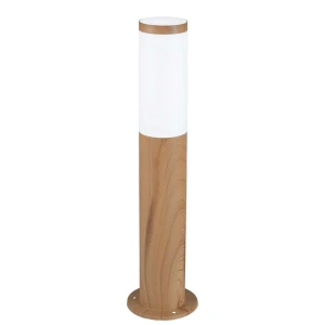 Lampa zewnętrzna słupek ogrodowy LIVIA  w kolorze drewna o stojąca 50cm E27 - 338082 Goldlux