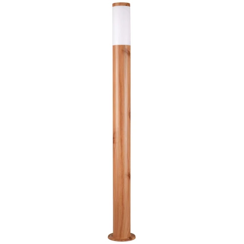 Lampa zewnętrzna słupek ogrodowy LIVIA w kolorze drewna stojąca 100cm E27 - 338099 Goldlux