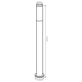 Lampa zewnętrzna słupek ogrodowy LIVIA w kolorze drewna stojąca 100cm E27 - 338099 Goldlux