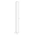 Kinkiet zewnętrzny elewacyjny LED VITA 90cm 18W 4000K - 337962 Goldlux