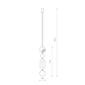 Lampa wisząca DROPS COLOR B gwint G9 klosz kula szkło 11195 Nowodvorski