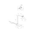 Lampa biurkowa MONO beżowa gwint GU10 12535 Nowodvorski