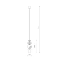 Lampa wisząca DROPS COLOR D 11193 Nowodvorski