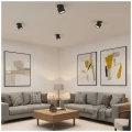 Lampa natynkowa spot czarny OH12 F 1xGX53 Kobi