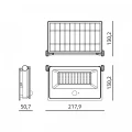 Naświetlacz solarny LED NCS G2 30W 3CCT IP54 czarny Kobi