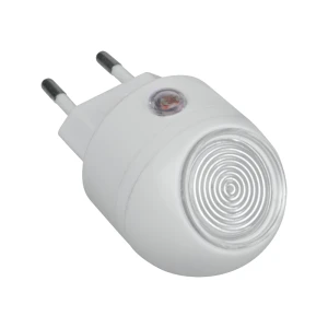 Lampka nocna LED 1W z czujnikiem zmierzchu, biała, barwa zimna 6000K