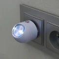 Lampka nocna LED 1W z czujnikiem zmierzchu, biała, barwa zimna 6000K