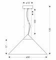 PRESTO 50 lampa wisząca satynowy złoty 1x10W GX53 klosz dymiony+biały 31-51059 Candellux