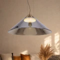 PRESTO 50 lampa wisząca satynowy złoty 1x10W GX53 klosz dymiony+biały 31-51059 Candellux