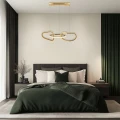 Lampa wisząca ANNELI elegancka – złota nieregularna forma 125 cm – designerska lampa salonu i jadalni LED 3000K 33-35639 Candellux