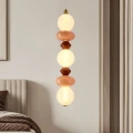 FLORES lampa wisząca mosiężny+brązowy+pomarańczowy 20W LED 3000K klosz biały 33-50670 Candellux