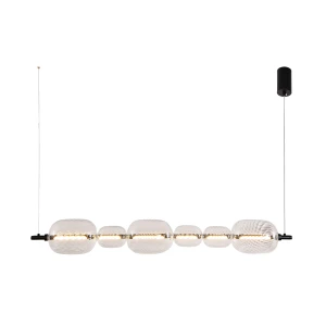 PLAYA lampa wisząca czarny pozioma 17W LED 3000K klosz bezbarwny 36-50533 Candellux