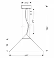 PRESTO 42 lampa wisząca satynowy złoty 1x10W GX53 klosz bursztynowy+biały 31-51042 Candellux