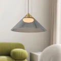 PRESTO 42 lampa wisząca satynowy złoty 1x10W GX53 klosz dymiony+biały 31-51066 Candellux