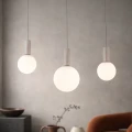 TESTA lampa wisząca beżowy 3x10W G9 klosz biały 33-51110 Candellux