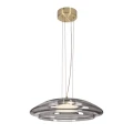 OMBRE 42 lampa wisząca satynowy złoty 1x10W GX53 klosz dymiony+biały 31-51097 Candellux