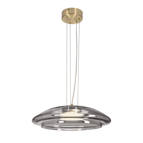 OMBRE 42 lampa wisząca satynowy złoty 1x10W GX53 klosz dymiony+biały 31-51097 Candellux