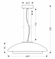 OMBRE 42 lampa wisząca satynowy złoty 1x10W GX53 klosz dymiony+biały 31-51097 Candellux