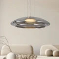 OMBRE 42 lampa wisząca satynowy złoty 1x10W GX53 klosz dymiony+biały 31-51097 Candellux