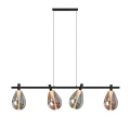 DENSO lampa wisząca czarny 4x5W G9 klosz dymiony+miedziany 34-51226 Candellux