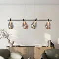 DENSO lampa wisząca czarny 4x5W G9 klosz dymiony+miedziany 34-51226 Candellux