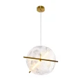 RELAX lampa wisząca okr. mosiężny 15W LED 3000K klosz biały 31-50816 Candellux
