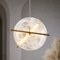 RELAX lampa wisząca okr. mosiężny 15W LED 3000K klosz biały 31-50816 Candellux