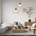 SOPRA 40 lampa wisząca czarny 1x10W GX53 klosz złoty+biały 31-50953 Candellux