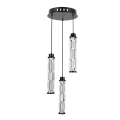 CORTE lampa wisząca talerz czarny matowy 25W LED 3000K klosz bezbarwny 33-50762 Candellux