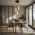 CORTE lampa wisząca talerz czarny matowy 25W LED 3000K klosz bezbarwny 33-50762 Candellux