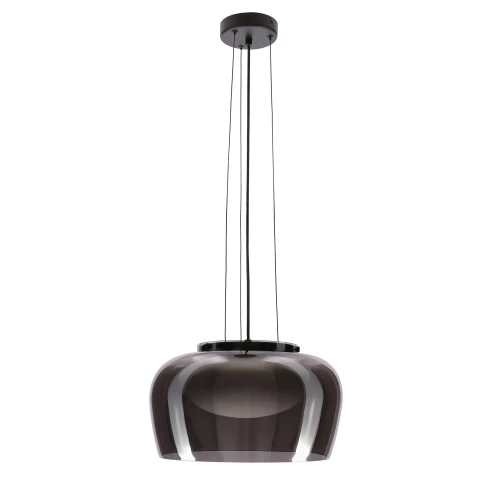 INSIEME 38 lampa wisząca czarny+chromowy 1x10W GX53 klosz dymiony+biały 31-50861 Candellux