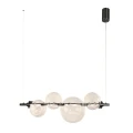 PLAYA lampa wisząca czarny pozioma 12W LED 3000K klosz bezbarwny 34-50502 Candellux