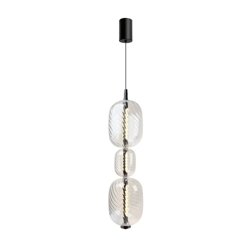 PLAYA lampa wisząca czarny 12W LED 3000K klosz bezbarwny 33-50519 Candellux