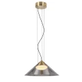 PRESTO 34 lampa wisząca satynowy złoty 1x10W GX53 klosz dymiony+biały 31-51073 Candellux