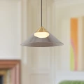 PRESTO 34 lampa wisząca satynowy złoty 1x10W GX53 klosz dymiony+biały 31-51073 Candellux