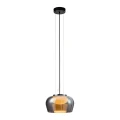INSIEME 35 lampa wisząca czarny+chromowy 1x10W GX53 klosz dymiony+biały 31-50878 Candellux