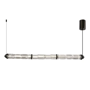 CORTE lampa wisząca pozioma czarny matowy 25W LED 3000K klosz bezbarwny 33-50786 Candellux