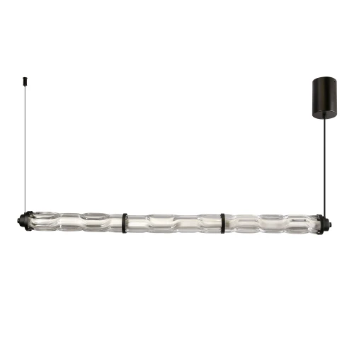 CORTE lampa wisząca pozioma czarny matowy 25W LED 3000K klosz bezbarwny 33-50786 Candellux