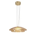 OMBRE 34 lampa wisząca satynowy złoty 1x10W GX53 klosz bursztynowy+biały 31-51080 Candellux