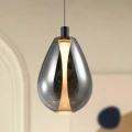 DENSO 30 lampa wisząca czarny 1x10W GU10 klosz dymiony 31-51387 Candellux