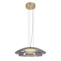 OMBRE 34 lampa wisząca satynowy złoty 1x10W GX53 klosz dymiony+biały 31-51103 Candellux